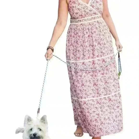 Soft Focus Women's Plus Size Floral Print Maxi Dress 26W - Picture 1 of 5